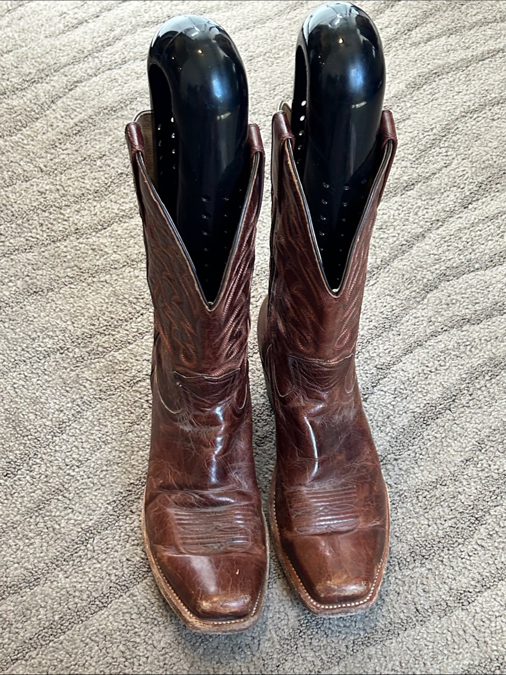 MOONSHINE SPIRIT MEN'S SQUARE TOE Cowboy WESTERN BOOTS Size 9